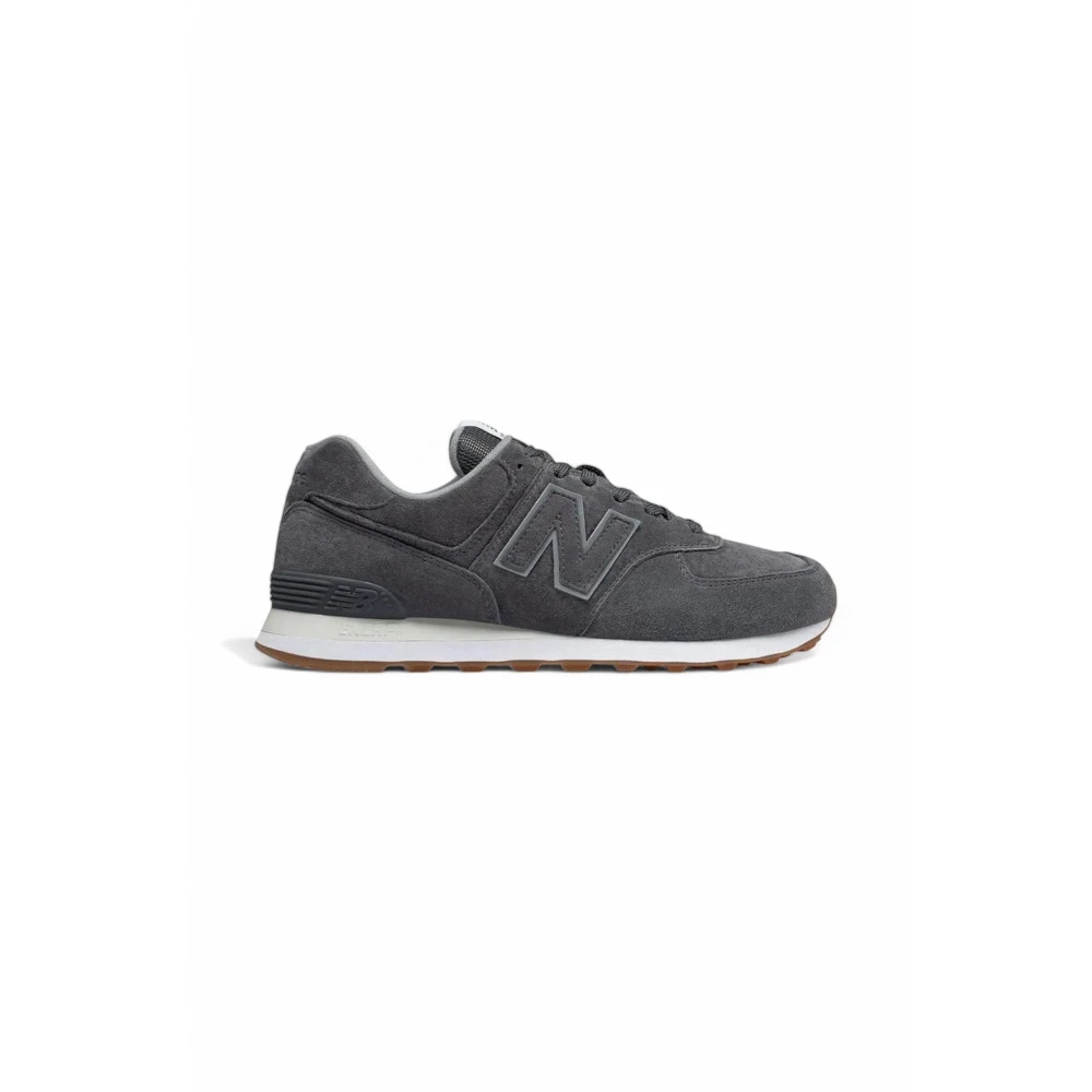 New Balance Suède Veters Rubberen Zool Sneakers Heren Schoenen Grijs