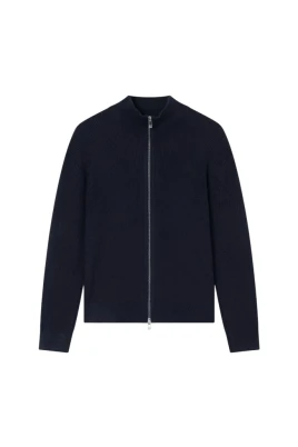 Full zip ribbed cardigan