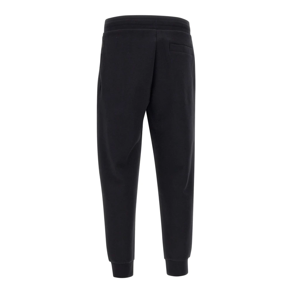 Hugo Boss Zwarte Katoenmix C-Larsen Jogger Broek Black Heren