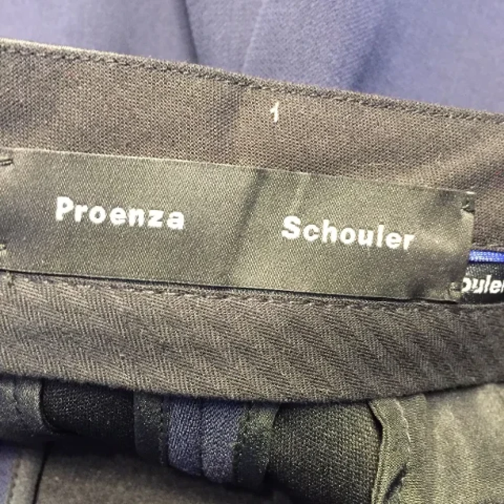 Proenza Schouler Pre-owned Fabric bottoms Blue Dames