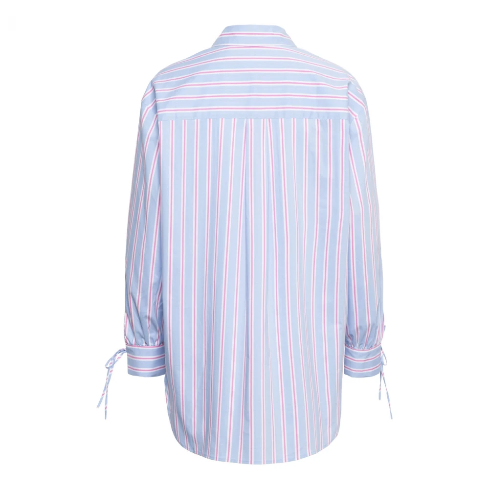 &Co Woman Oversized geruite overhemd Blue Dames