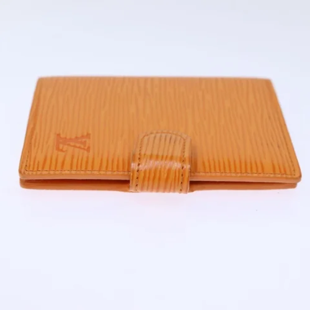 Louis Vuitton Vintage Pre-owned Leather home-office Orange Dames