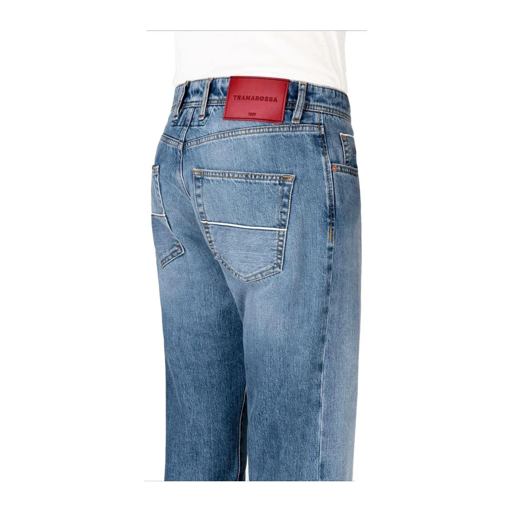 Tramarossa Lichtblauwe Katoenen Selvedge Jeans Blue Heren