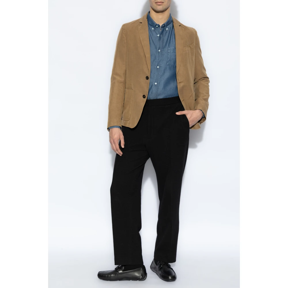 Officine Générale Denim overhemd Blue Heren