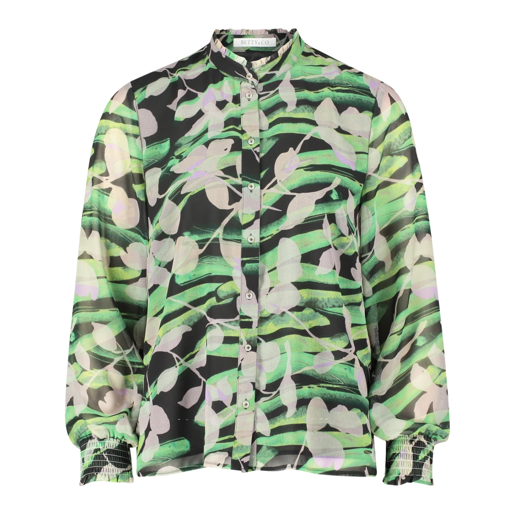 Betty & Co Bloemen Chiffon Blouse Multicolor Dames