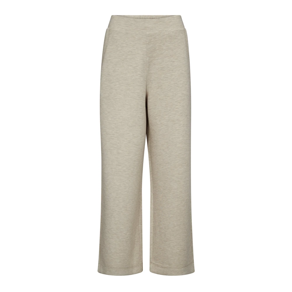 Mos Mosh Women's Gray Wide Trousers, L, Wide Trousers