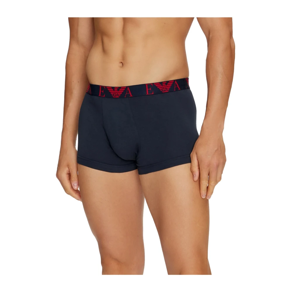 Emporio Armani Multicolor Katoenen Stretch Boxershorts Multicolor Heren