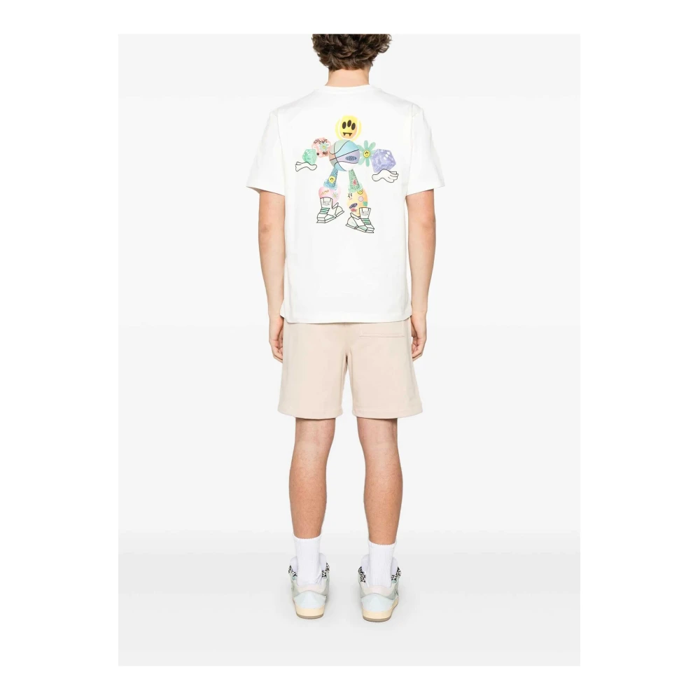 Barrow Logo Bedrukt Unisex Korte Mouw T-shirt White Heren