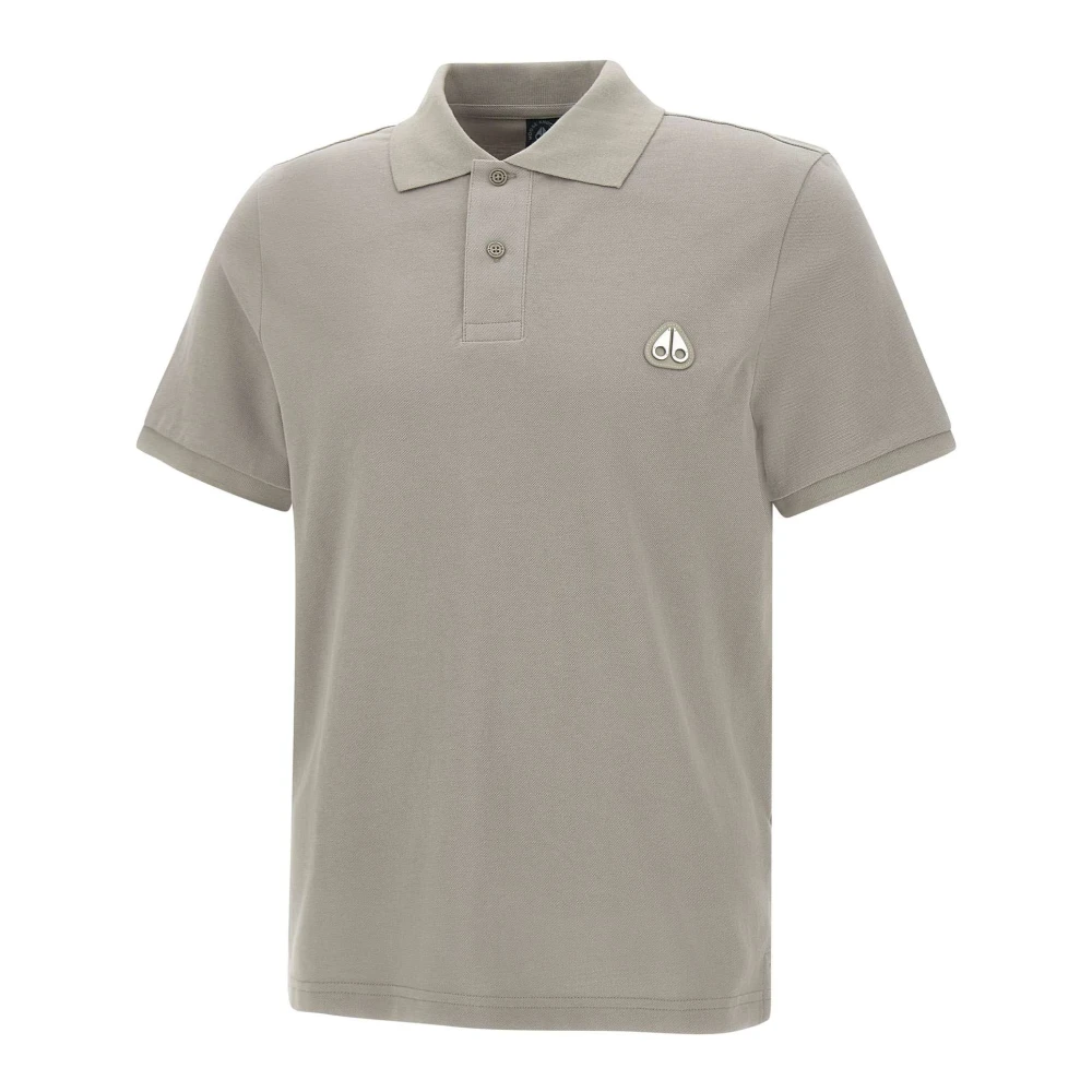 Moose Knuckles Klassieke Katoenen Poloshirt Gray Heren