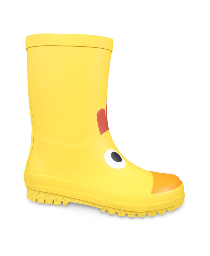 bottes-de-pluie-jaunes-en-caoutchouc-avec-motif-de-coq