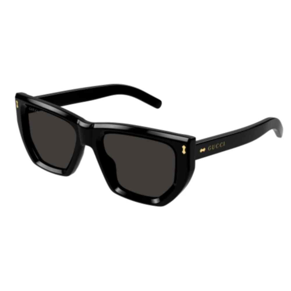 Gucci Unisex Black Sunglasses, 53 Mm, Geometric Sunglasses