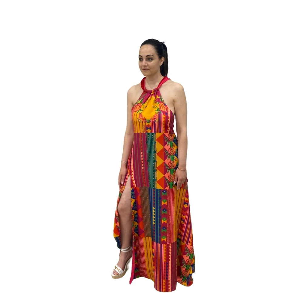 F**k Lange Jurk Multicolor Dames