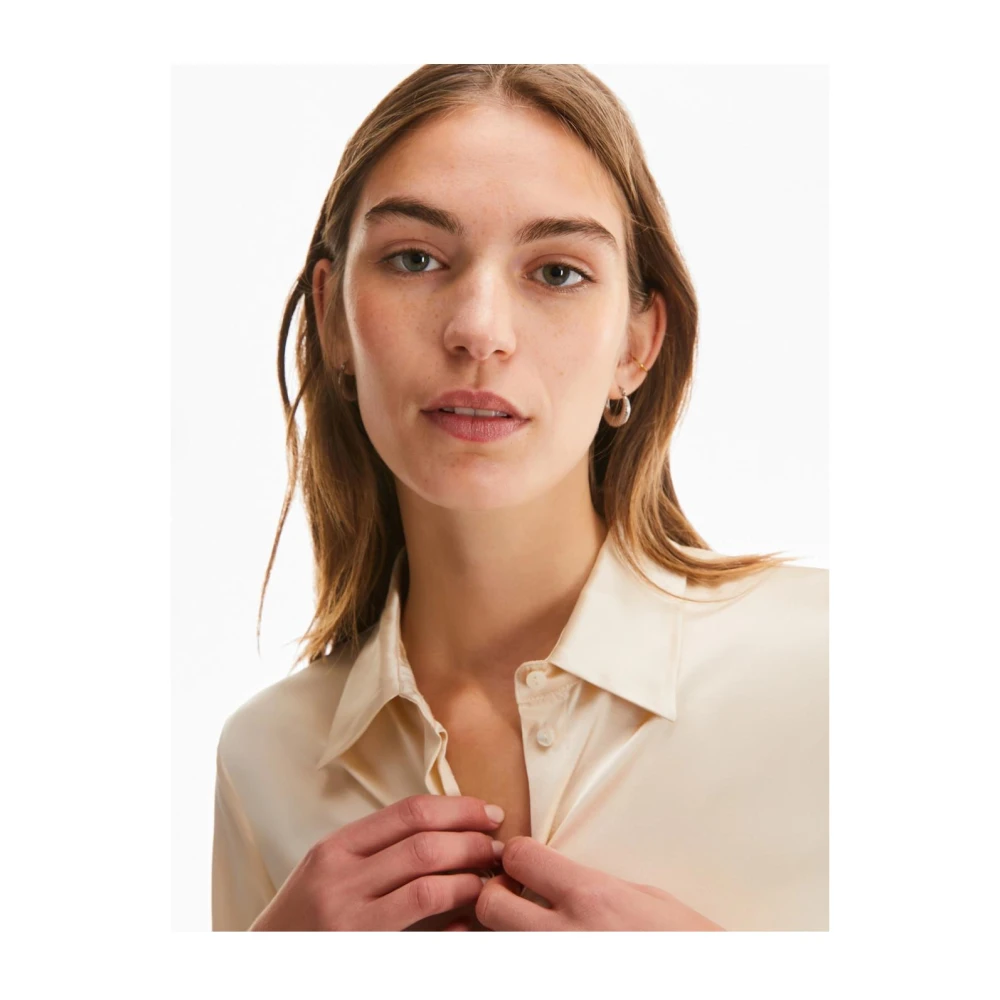 Pennyblack Zijden Overhemden Beige Dames
