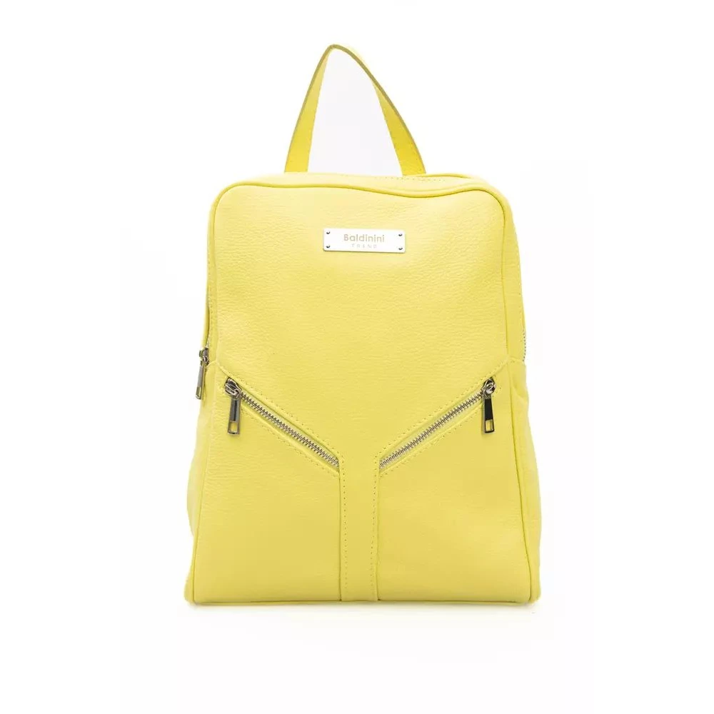 Baldinini Sunshine Yellow Leren Rugzak Yellow Unisex