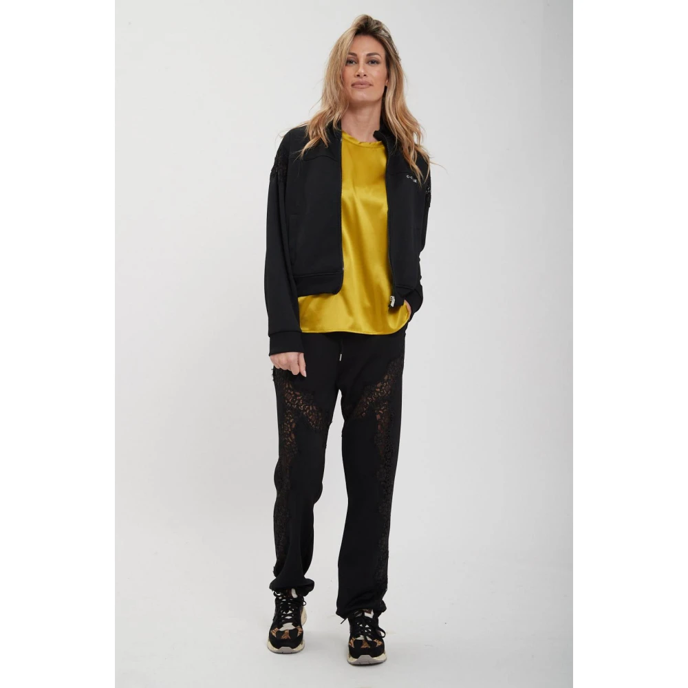 pinko Interlock Joggingbroek Black Dames