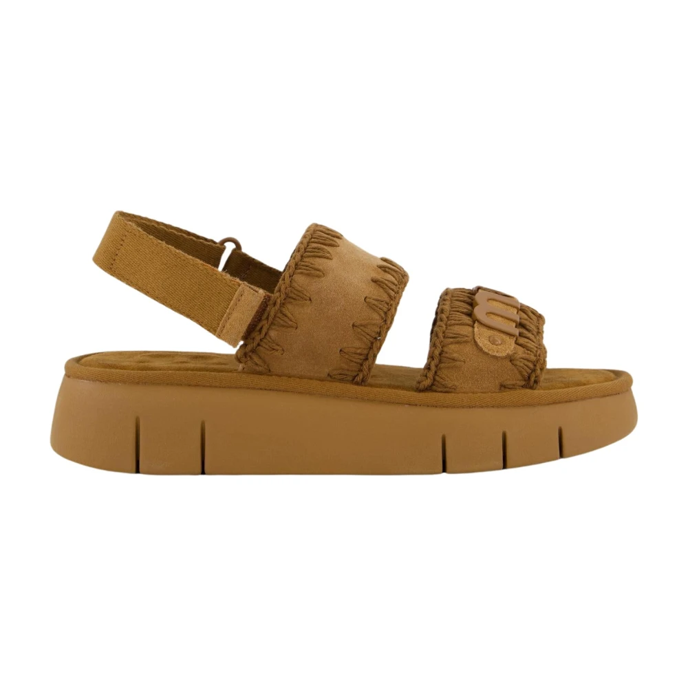 Mou Women's Brown Flat Sandals - Flat Sandals - 7 Uk - Shoes