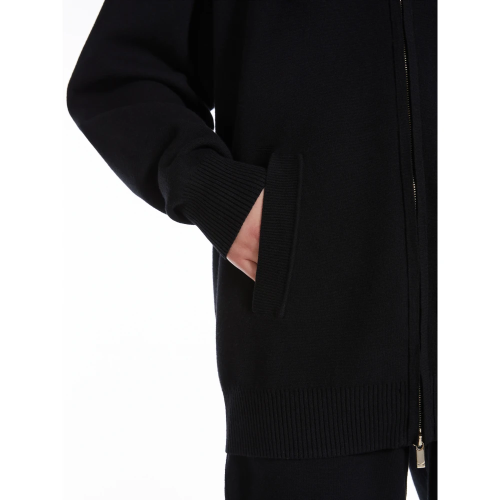 Max Mara Studio Zwarte Trui Teorema Black Dames