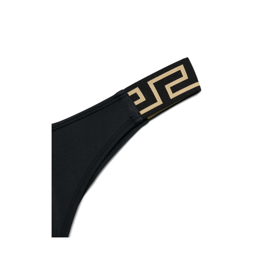 Versace Zwart Zee Kleding met Greca Rand Black Dames