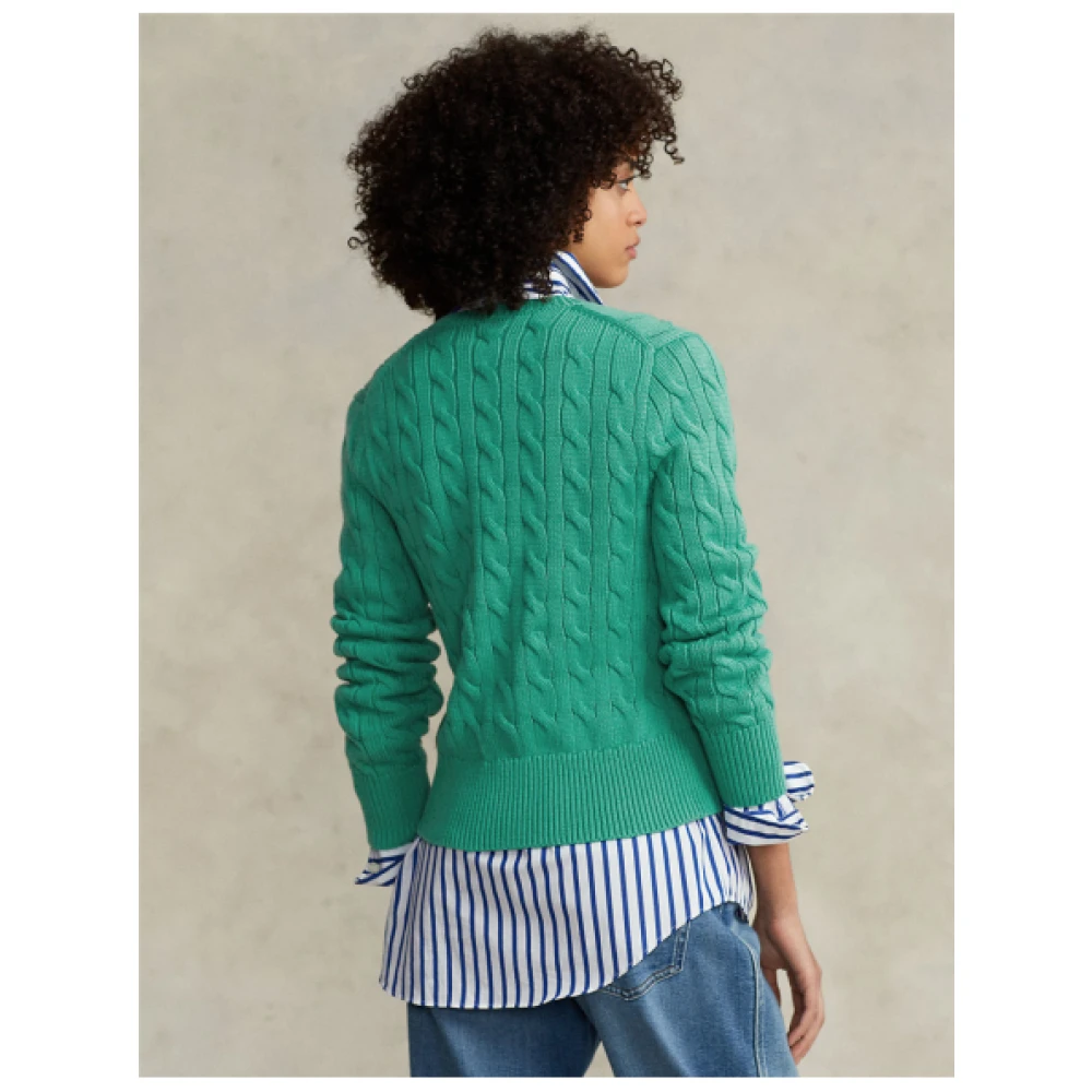 Polo Ralph Lauren Groene Cable Knit Cardigan Green Dames