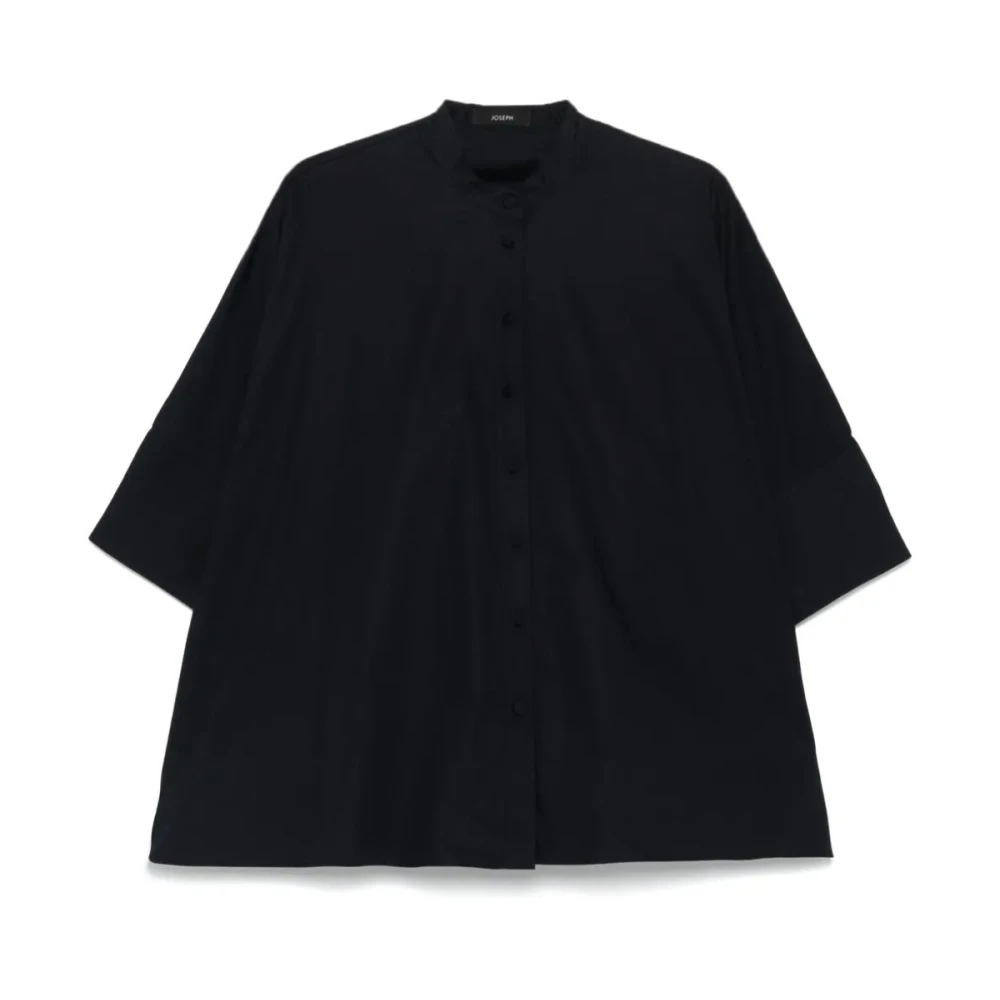 Joseph Poplin Gots Blouse in Congo-stijl Blue Dames