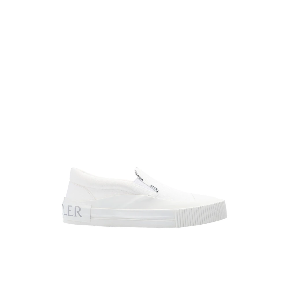 Moncler Slip-On Sneakers met Tri Design Dames Schoenen Wit