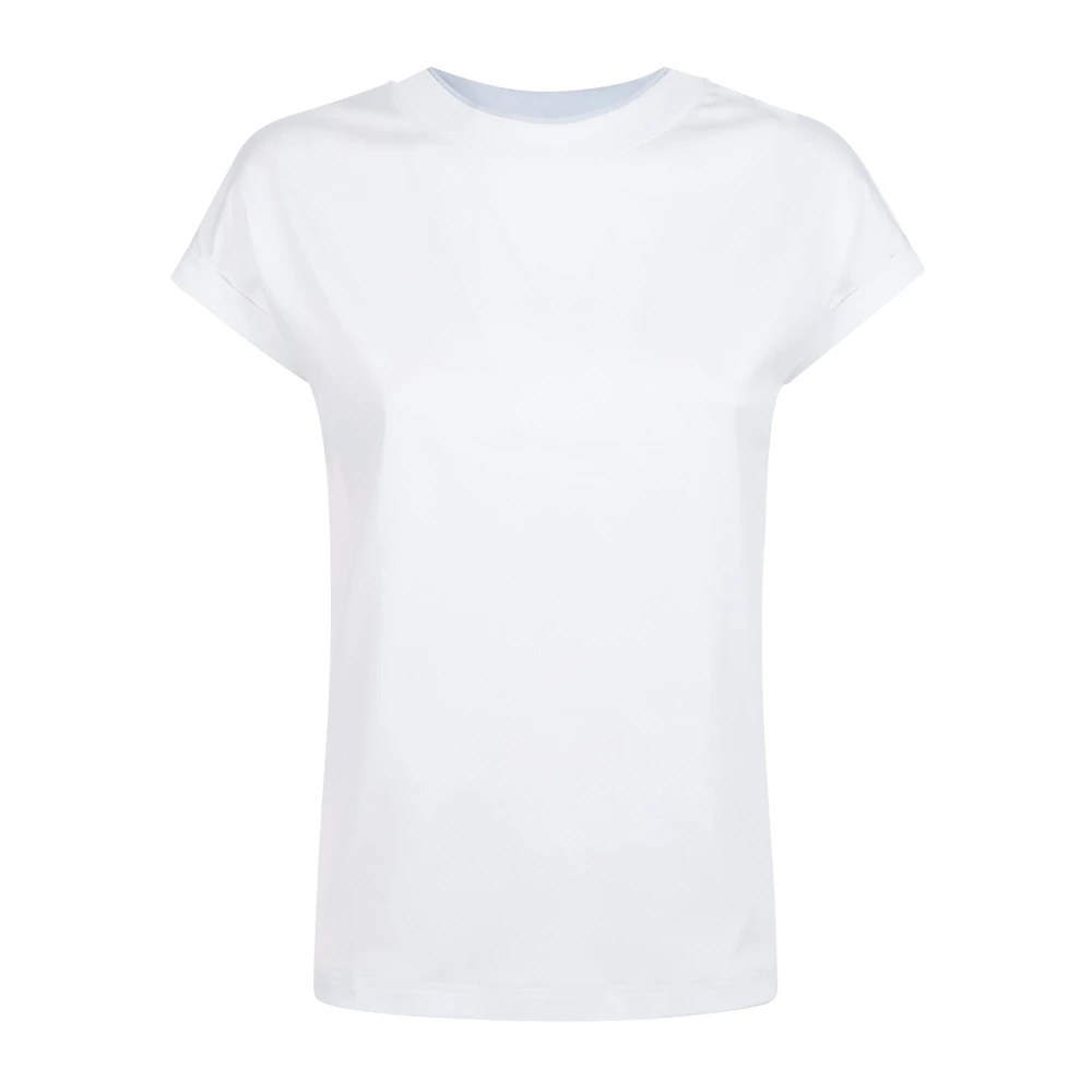 Eleventy Women's White T-Shirt Girocollo - T-Shirts - L - Tops