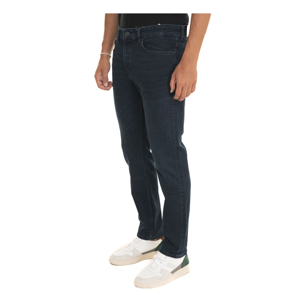 Boss Slim-Fit Denim Jeans met 5 Zakken Blue Heren