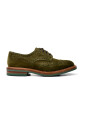 groene-suede-platte-schoenen