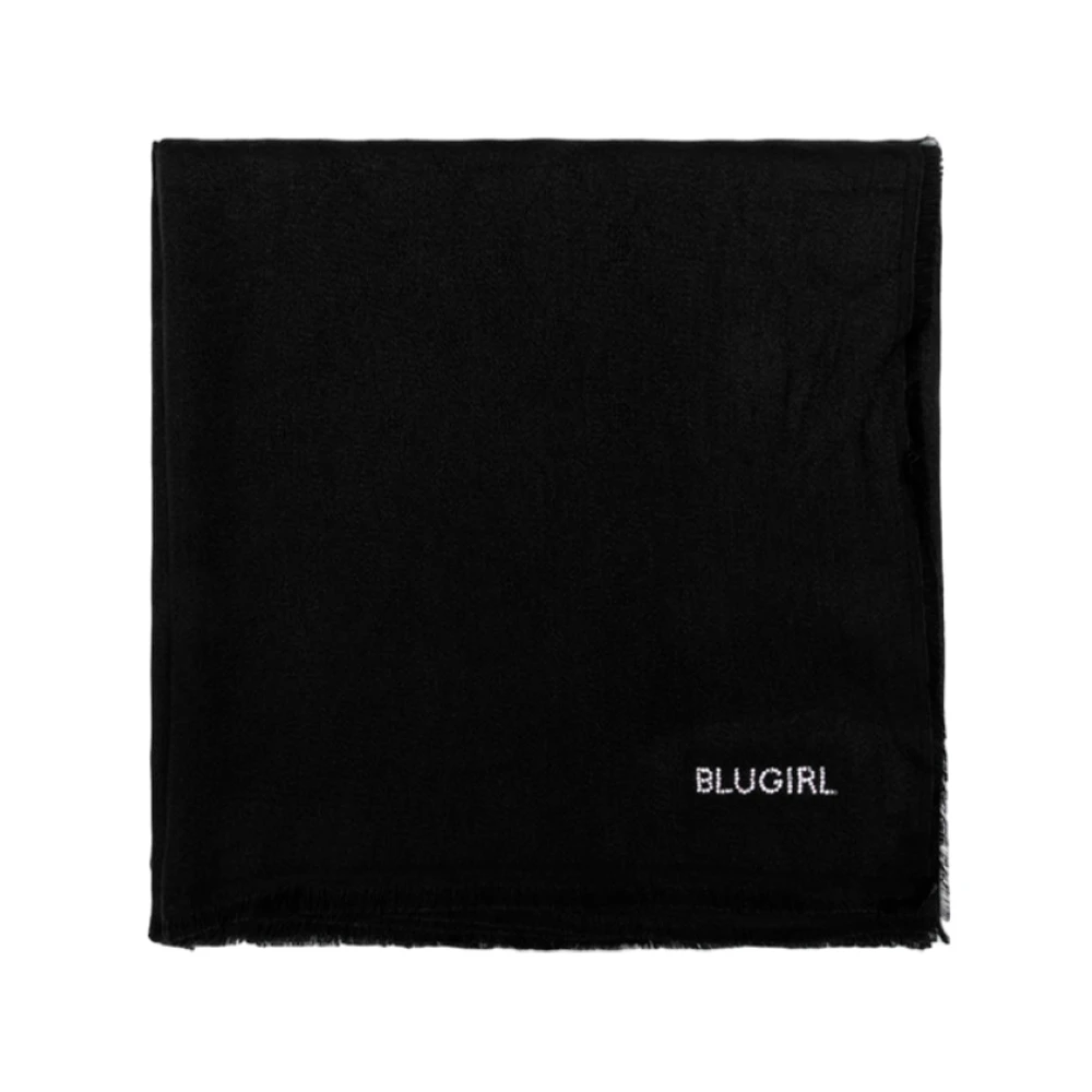 Blugirl Monogram Sjaals en Foulard Black Dames