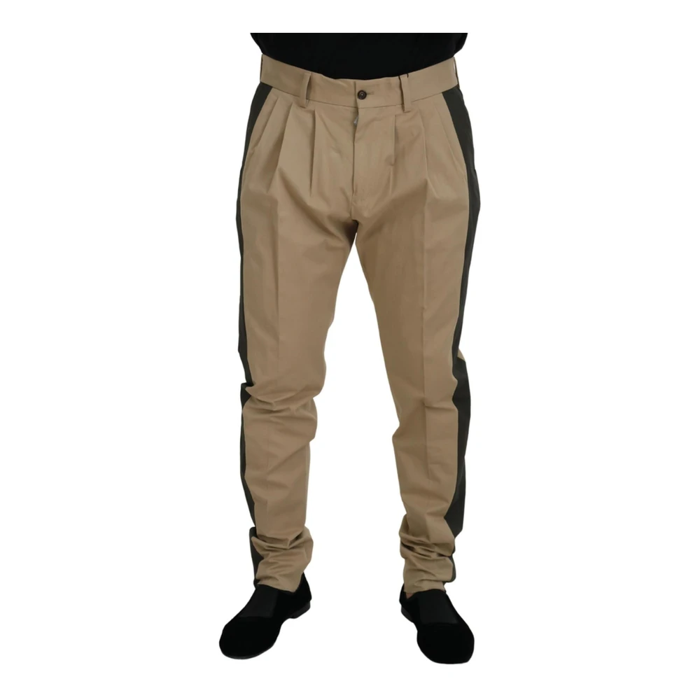 Dolce & Gabbana Men's Multicolor Slim-Fit Trousers, L, Stunning Trousers By