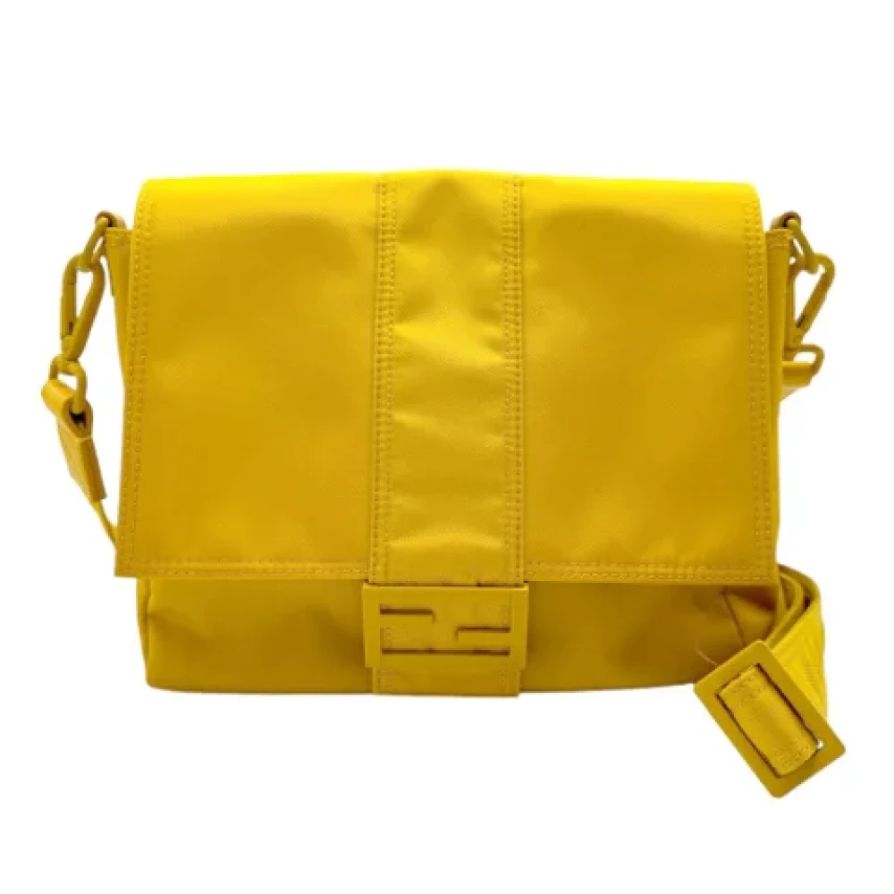 Fendi Vintage Pre-owned Nylon fendi-bags Yellow Dames