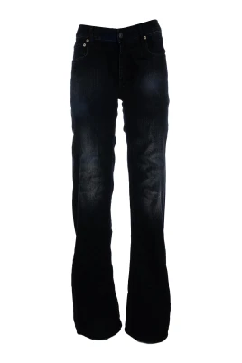 Vida bomullsjeans med vida ben