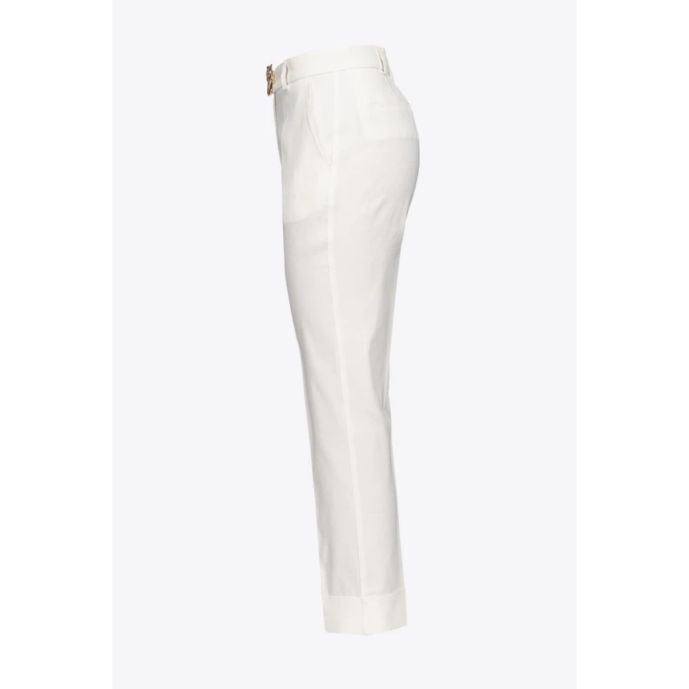 pinko Plaza Broek White Dames