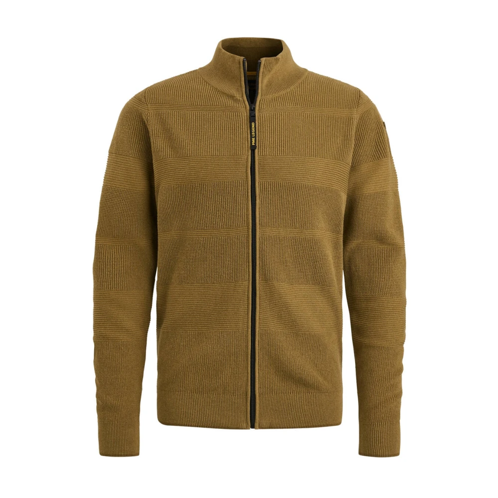 PME Legend Gebreide Katoenen Ritsjas Brown Heren