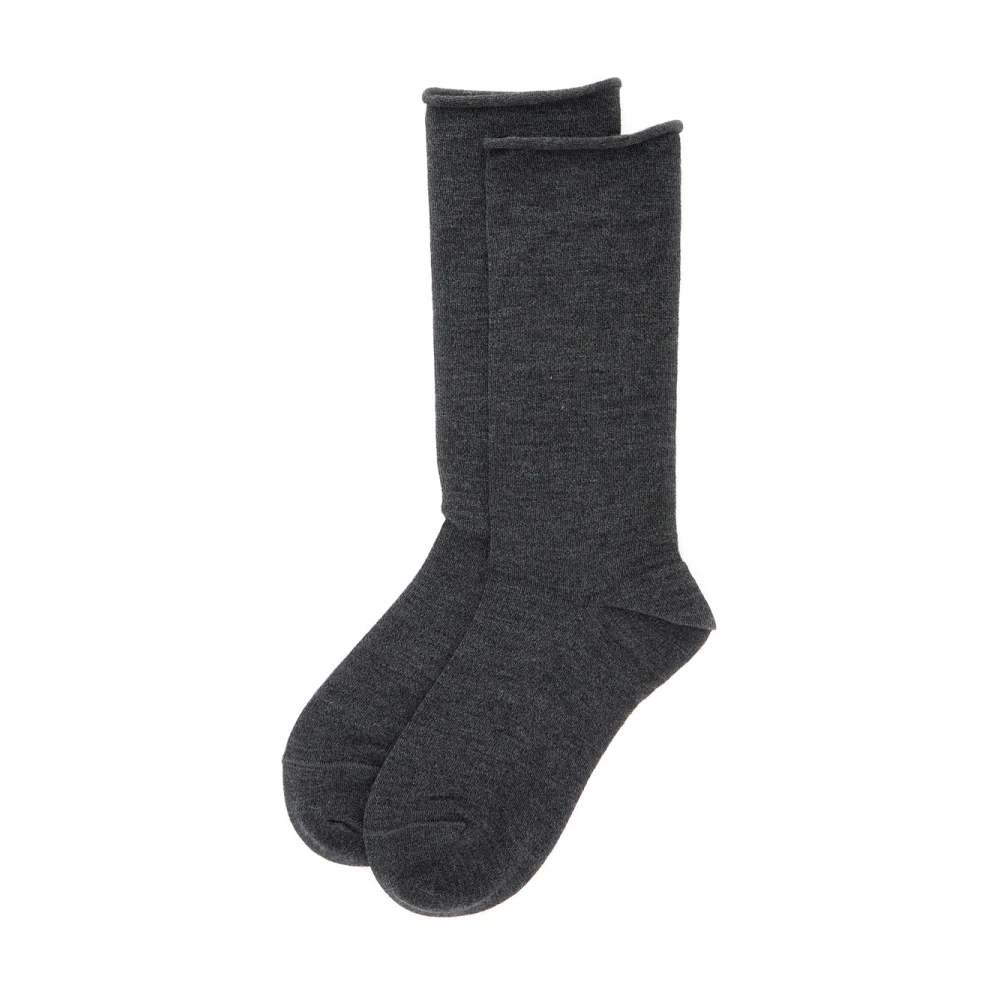 BRUNELLO CUCINELLI Grijze Cashmere Tonal Stitch Ondergoed Gray Dames