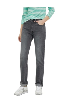 501 Hög midja raka jeans