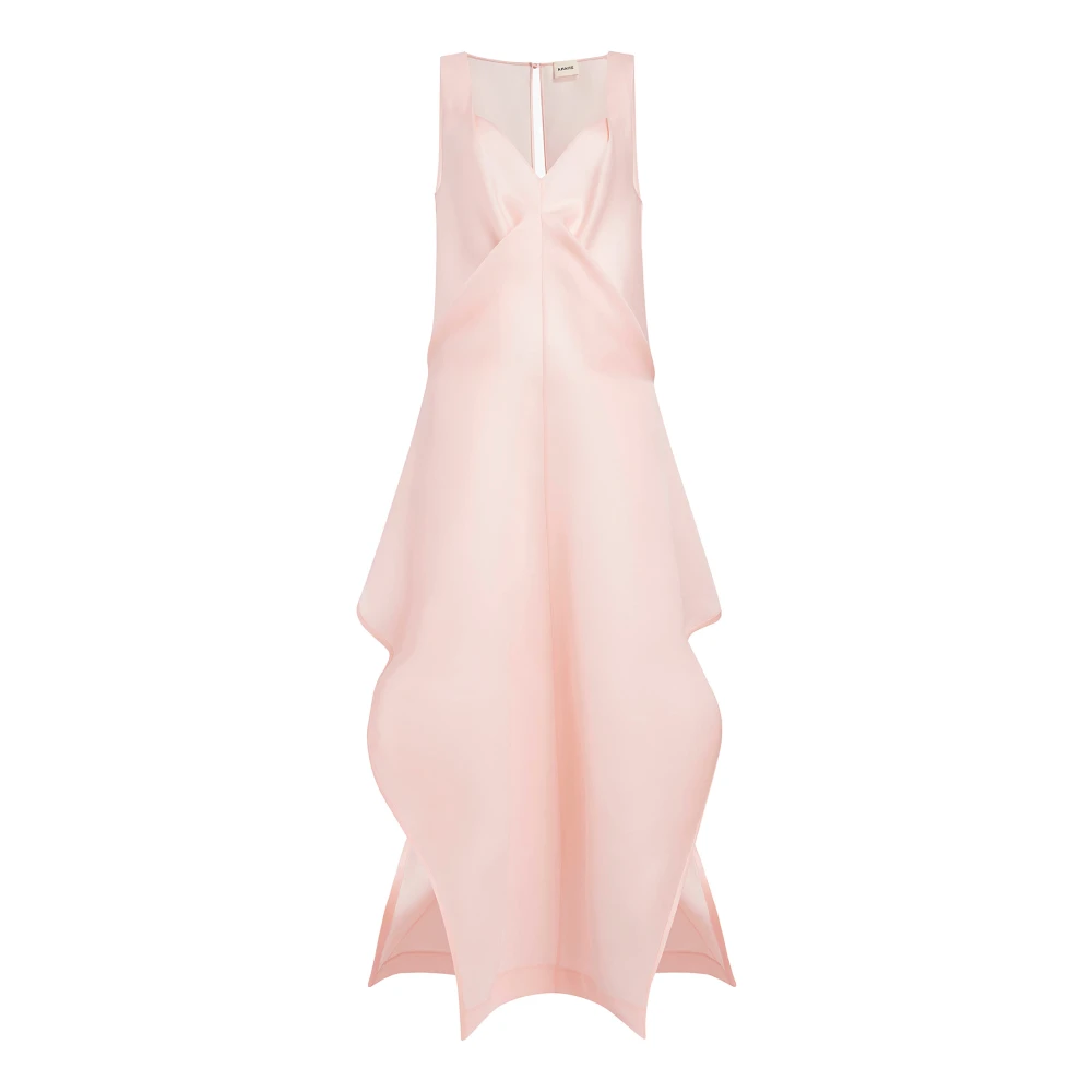 Khaite Zijden Sweetheart Neckline Jurk Zachtroze Pink Dames