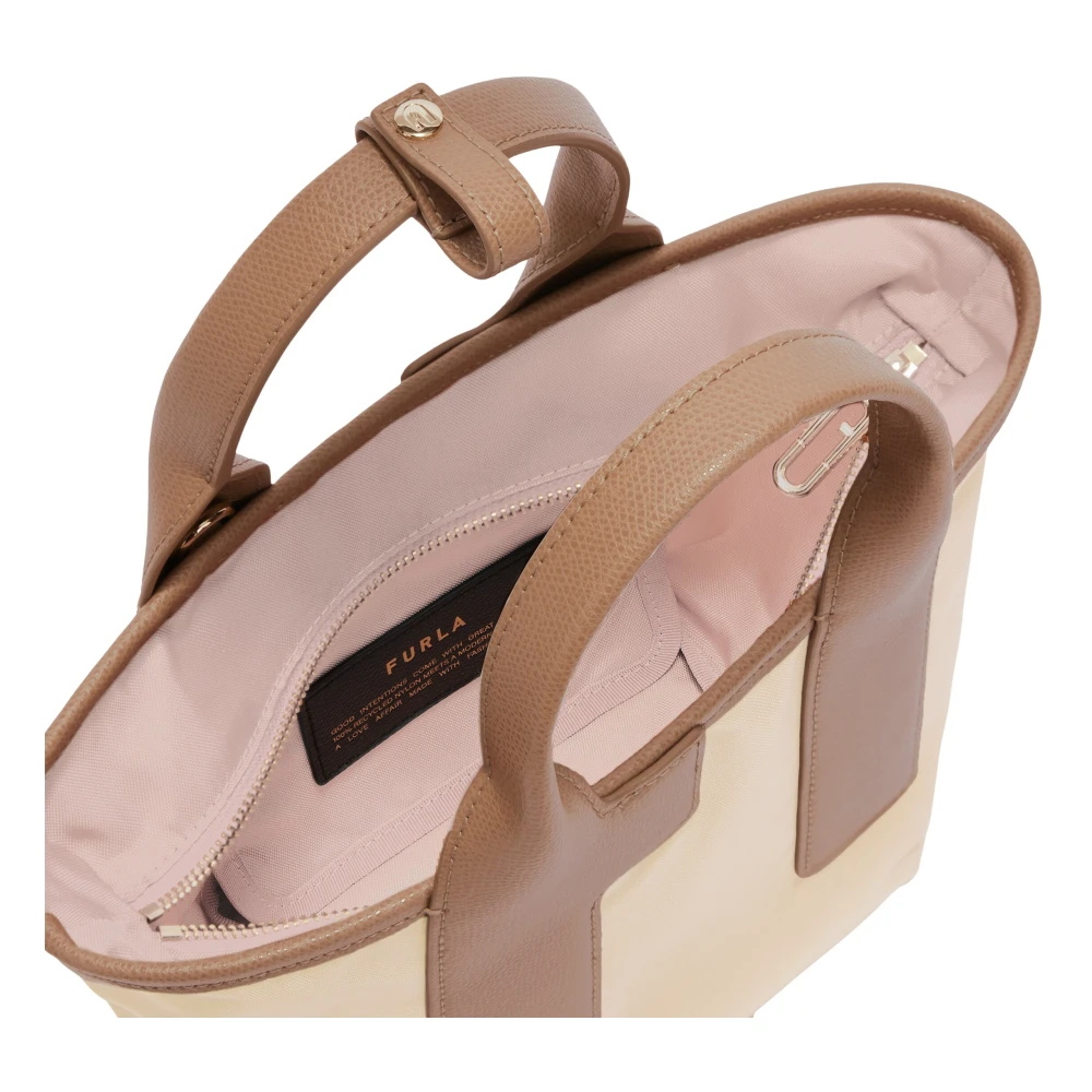 Furla Piuma Tote Tas Beige Dames