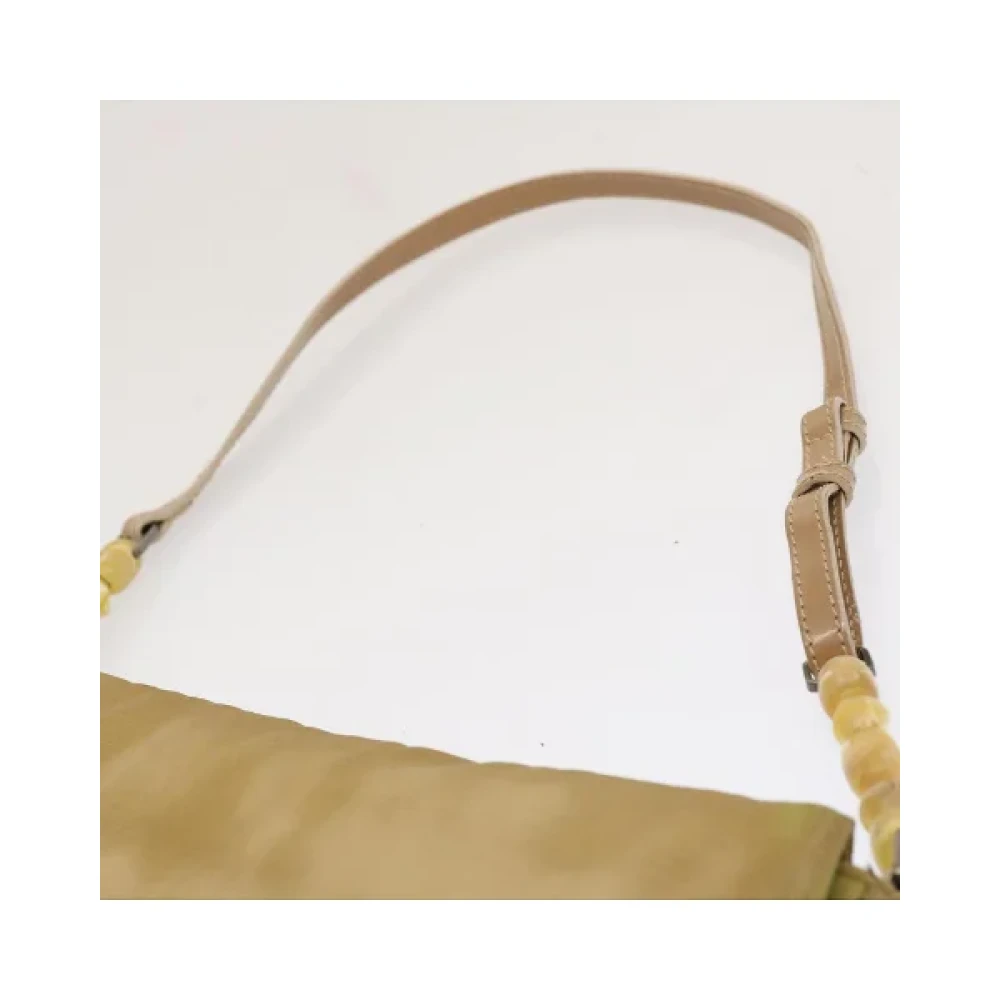 Dior Vintage Pre-owned Nylon dior-bags Beige Dames