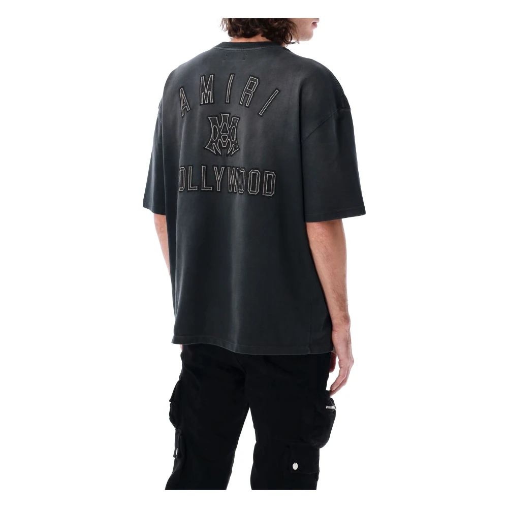 Amiri Zwarte Katoenen MA Hollywood T-Shirt Black Heren