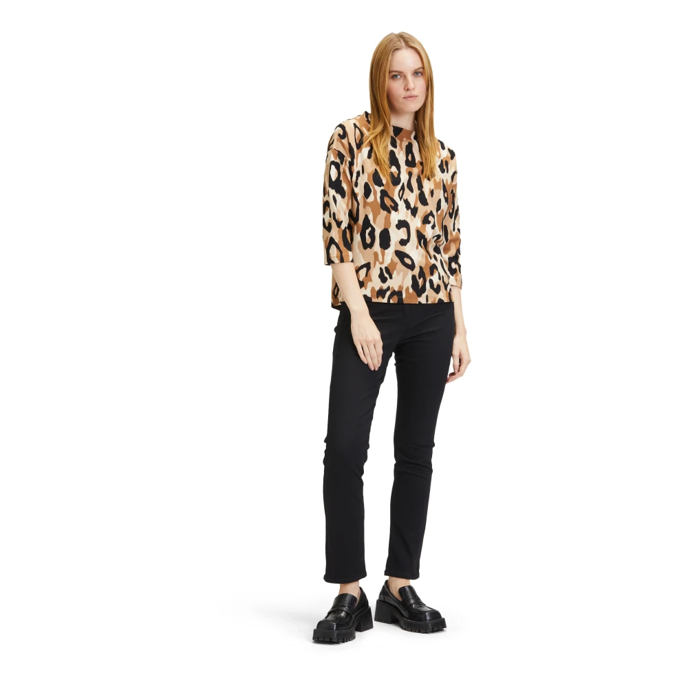 Betty Barclay Hoge taille stretch broek Black Dames