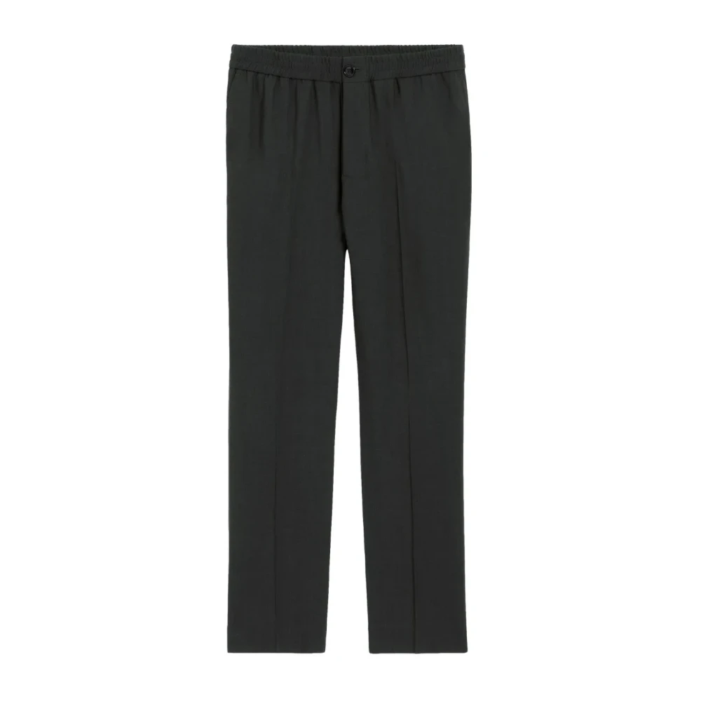 Ami Paris Men's Gray Elasticated Waist Trousers - Straight Trousers - Xl - Trousers