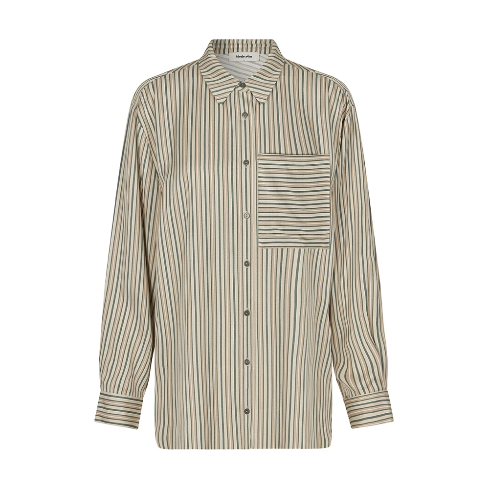 Modström Gestreept Oversized Shirt Multicolor Dames