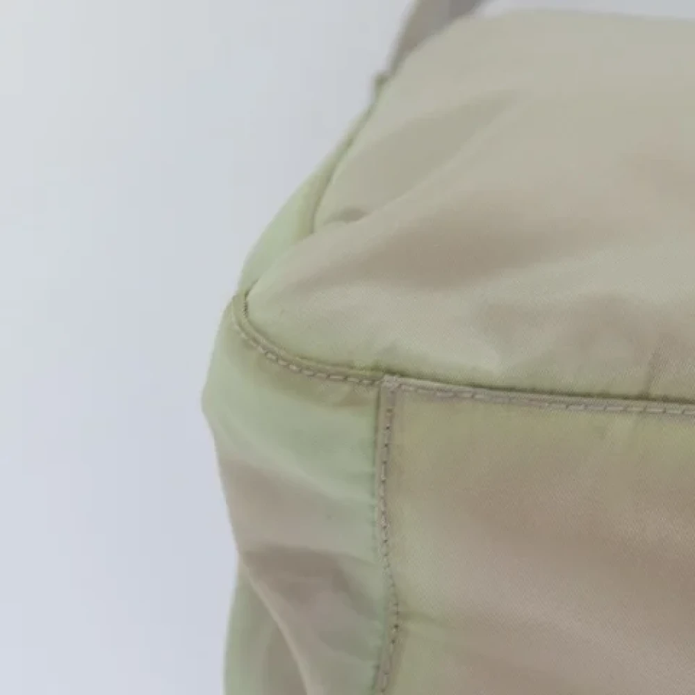 Prada Vintage Pre-owned Nylon prada-bags Beige Dames