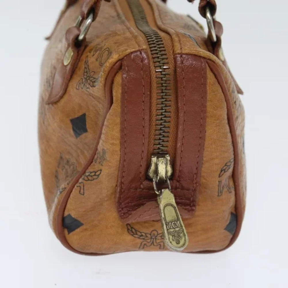 MCM Pre-owned Leather handbags Brown Dames