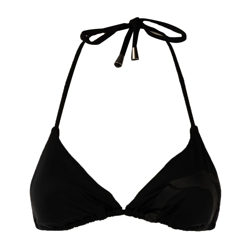 Trussardi Driehoek Bikini Top Zwart Zomer Black Dames