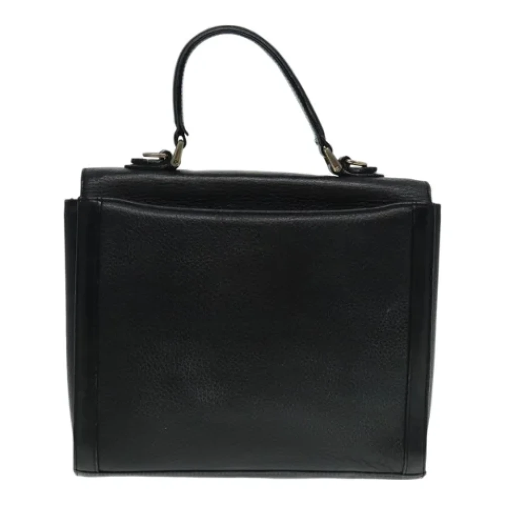 Burberry Vintage Pre-owned Leather handbags Black Dames