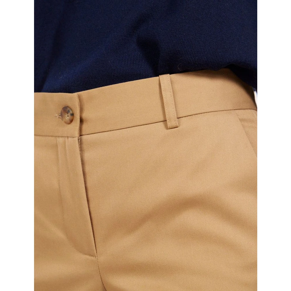 Ines De La Fressange Paris Elegante Beige Broek Beige Dames