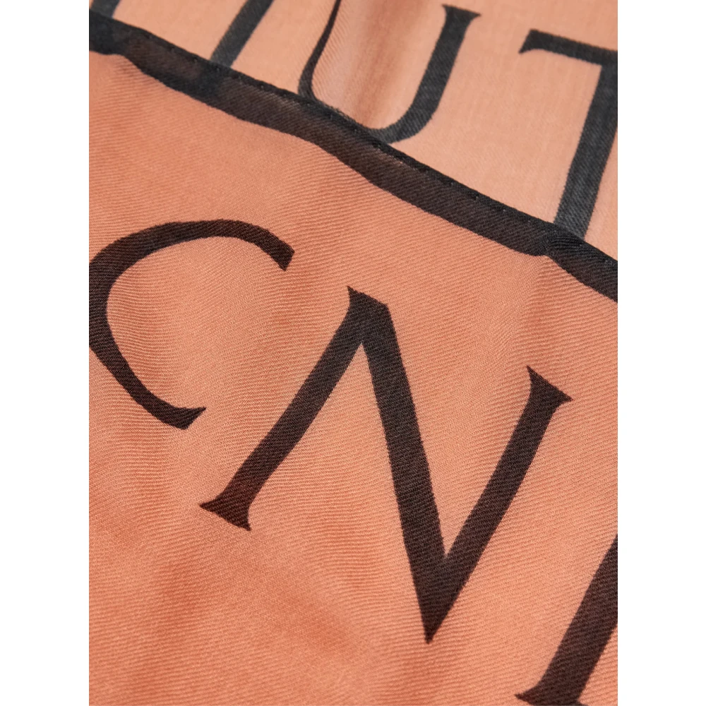 Acne Studios Logo Wollen Sjaal in Blush Pink Dames