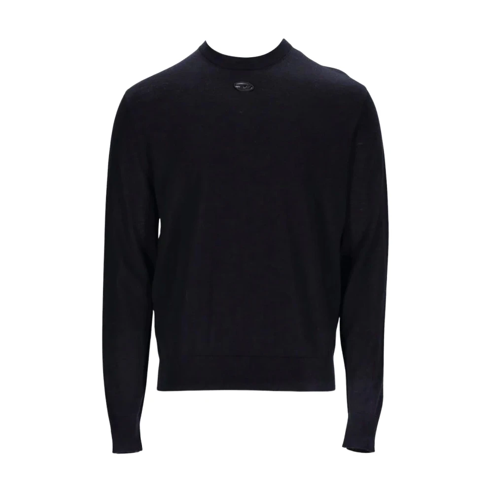 Diesel Men's Black Round-Neck Knitwear, S, K-Garth Jumper